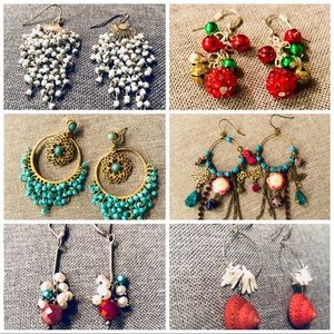 6 Pairs of Earrings 🛍 Bundle 🛍 Various Brands